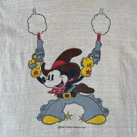 RARE 1970s - Walt Disney Official Mickey Mouse Cowboy Shooting 