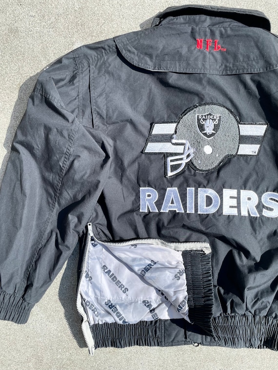 Los Angeles Raiders Team NFL Sports Jacket Size S… - image 10