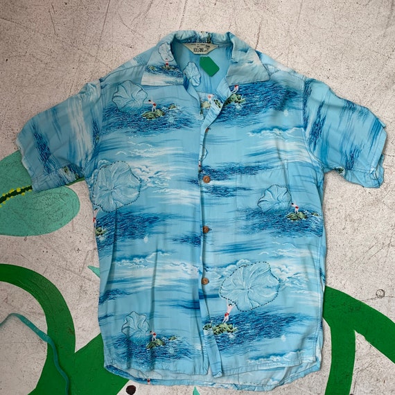 Vintage 60s Iolani Rayon Hawaiian Shirt!