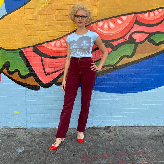 Burgundy Velvet Biba Pants!