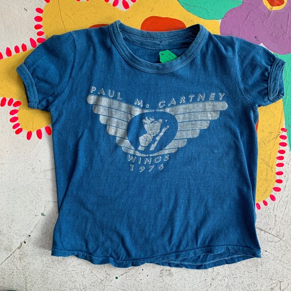Vintage 1976 Paul McCartney Wings Baby Tee!!
