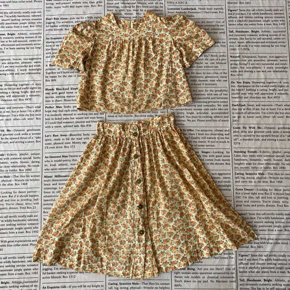1930s/1940s Feedsack Cotton True Vintage Separates