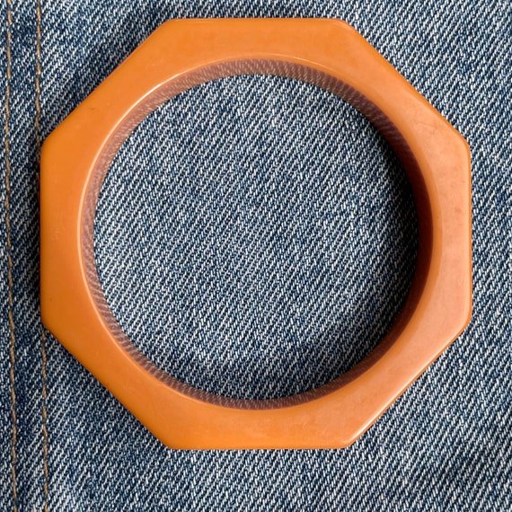 1930S Octogon shaped bakelite bangle