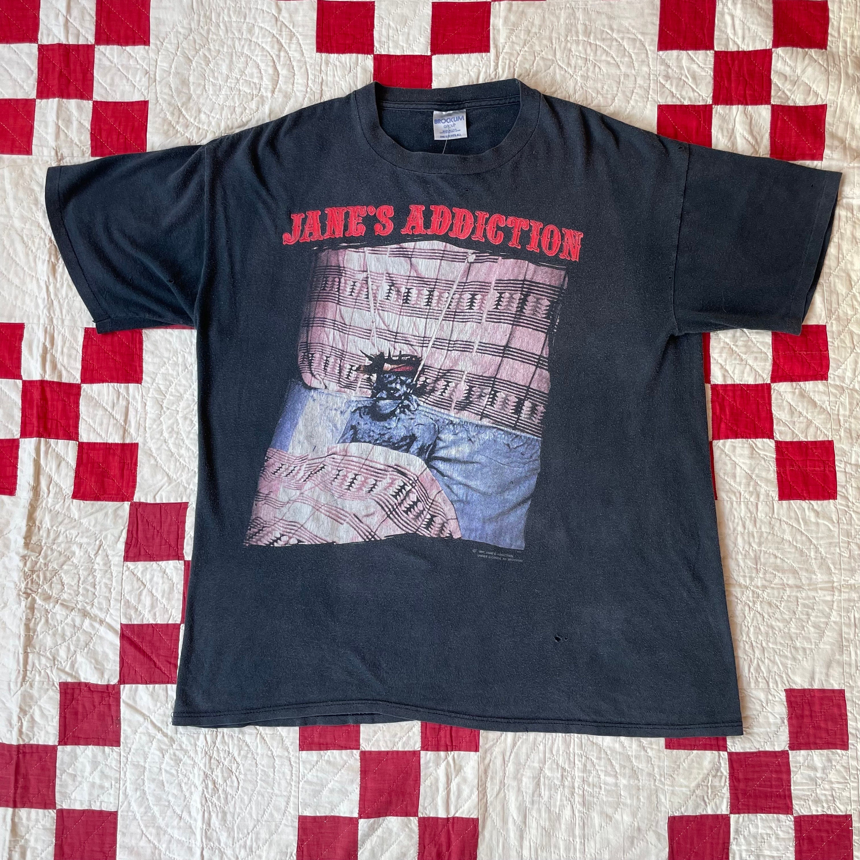 1990 - Jane's Addiction Vintage Rock Band Tee Black T-shirt 1990 - Jane's Addiction Vintage Rock Band Tee Black T-shirt