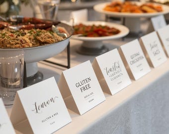 Dietary Restrictions Place Cards - Buffet