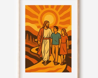 Young Women 2026 Walk With Me Poster, LDS Printable Wall Decor, Christian Gift, Come Follow Me Theme
