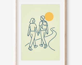 Walk With Me 2026 Youth Theme Poster, LDS Printable Art, Young Women Theme, Religious Home Decor, Come Follow Me Wall Art