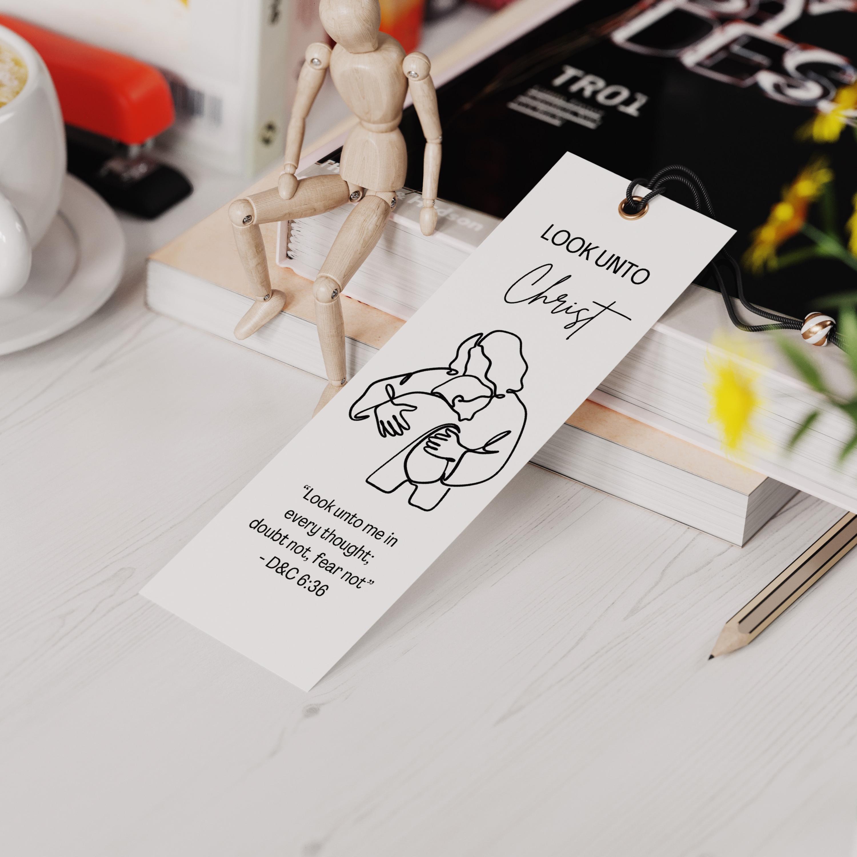 2025 LDS Youth Theme Bookmark Look Unto Christ D&C 6:36 Printable ...