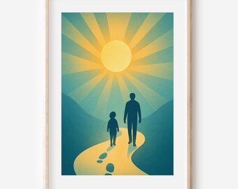 LDS Young Women 2026 Theme Poster, Walk With Me Printable, Come Follow Me Art, Religious Home Decor Gift