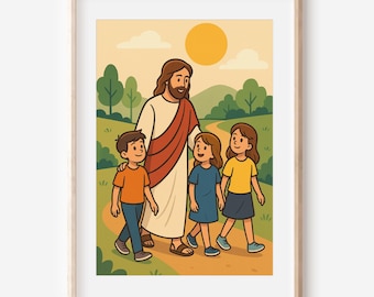 Walk With Me 2026 LDS Theme, Young Women Printable Art, Religious Decor, Ministering Gift, Come Follow Me