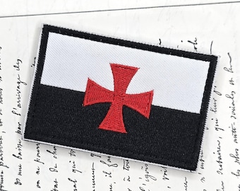 Embroidered Templar Crest - Cross Pattée - Tactical Military Patch - Army - Order of the Temple - Christian Symbol