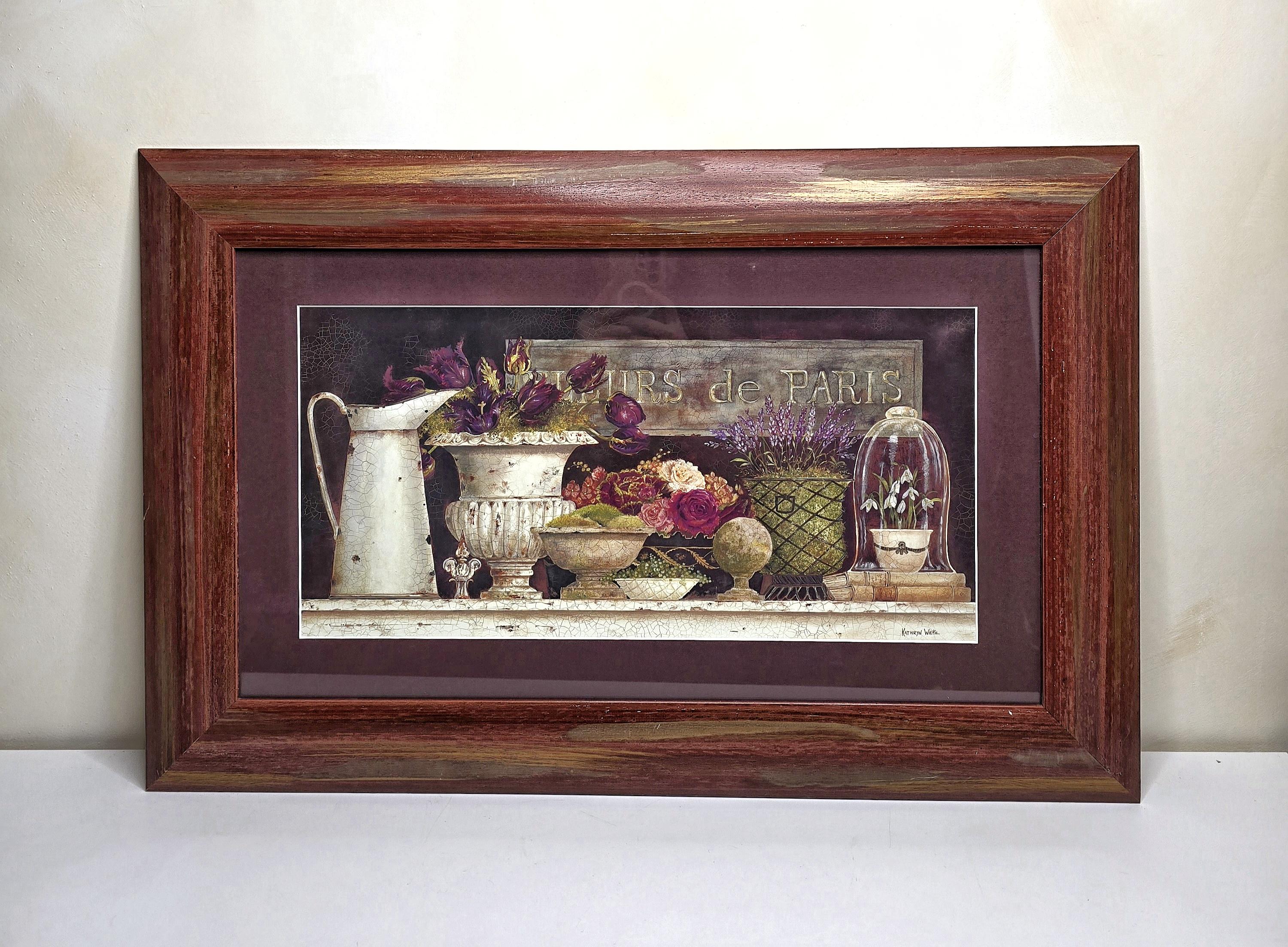 Kathryn White Floral Framed Art - Etsy