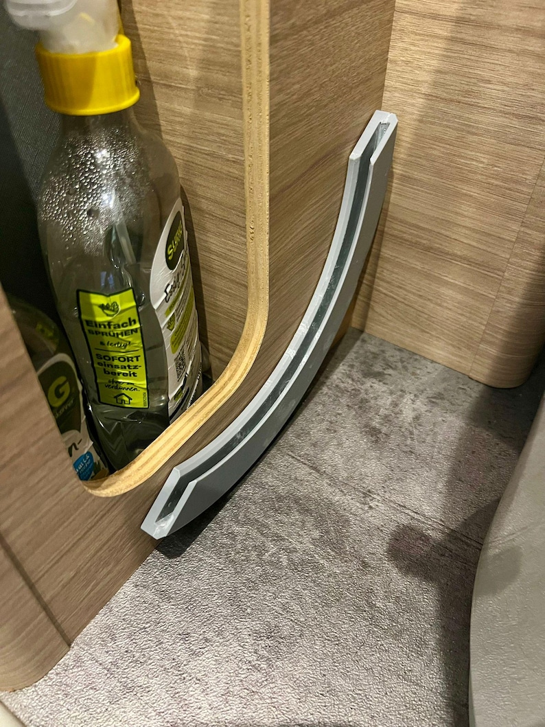Halterung für Toiletten-Trenneinsatz, Trockentrenntoilette im Wohnmobil, Kastenwagen und Camper, Kassettentoilette, platzsparend zum Kleben bild 1