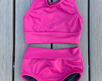 Custom | Solid Color | Ellie Dance Crop Top | Dance Brief