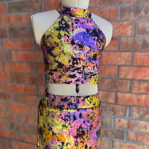 Disco | Gold | RESALE | Jazz | Dance | Competition | Girls Solo Costume