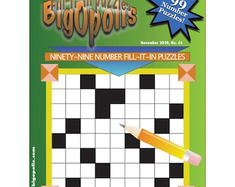 BigOpolis ALL NUMBER Fill-it-In Puzzle Collection #6