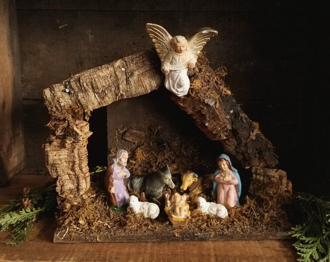 Vintage Nativity Set Italy Vintage Creche Small Christmas Etsy