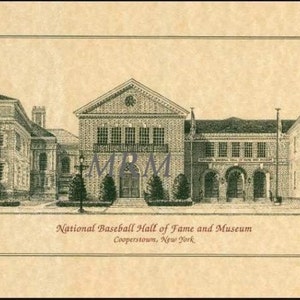 Basebal Hall of Fame, Cooperstown print