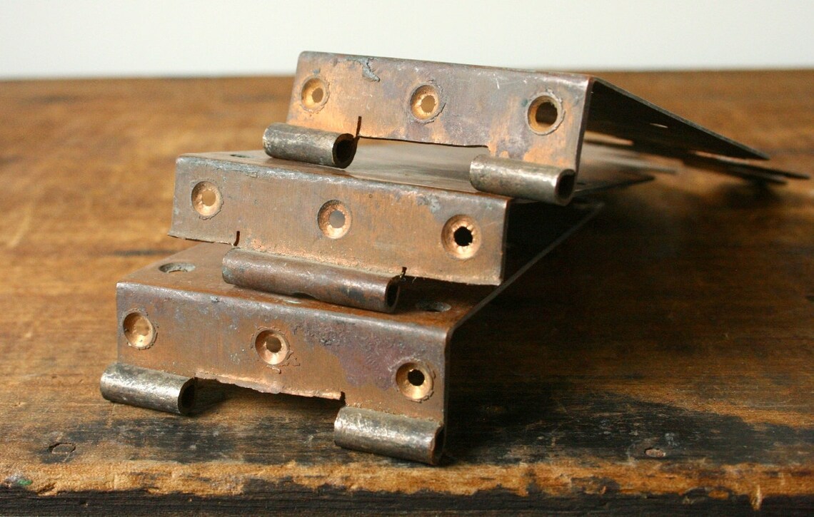 Copper strap hinges Etsy