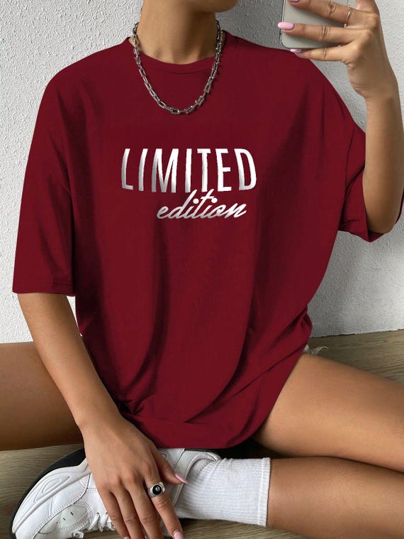 Limited Edition Shirt, Minimalist Typography Tee, Streetwear Graphic Top, Edgy Aesthetic Tshirt, Cool Gift Shop Name : RoyalClothingParis