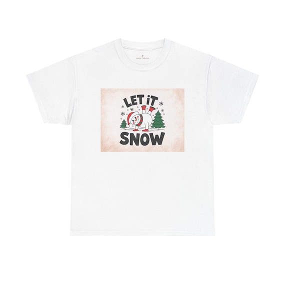 Let It Snow Snowman Tee | Christmas Holiday Graphic Shirt