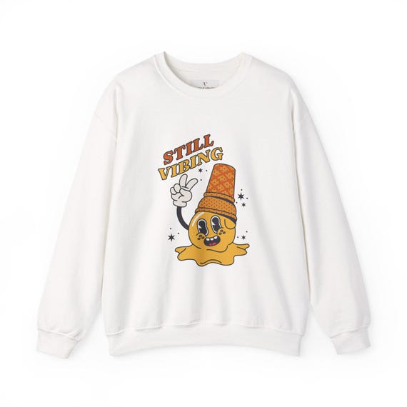 Fun Ice Cream Sweatshirt - 'Still Vibing' Unisex Crewneck