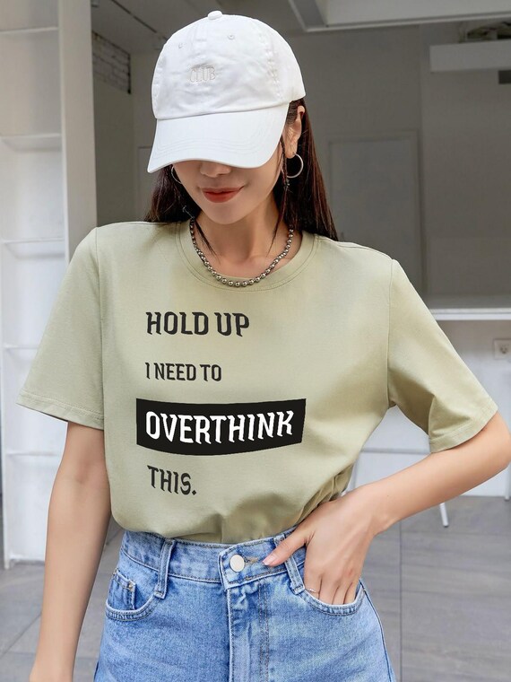 Overthinking Shirt, Funny Anxiety Quote Tee, Relatable Humor Tshirt, Witty Mental Health Top, Sassy Gift Shop Name : RoyalClothingParis
