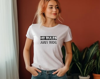 Keine Regeln, nur Fahrt Shirt, Biker-T-Shirt, Geschenk für Motorrad-Enthusiasten, Edgy Streetwear Grafik-T-Shirt-Shop-Name: RoyalClothingParis