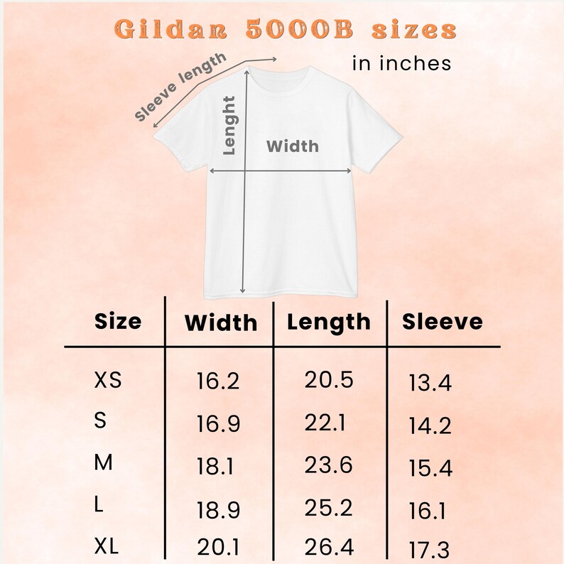 Gildan 5000b Youth Color Chart, Size Chart, 72 Front and Back Mockups ...