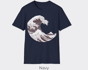 Hokusai Wave T-Shirt, Japanese Ocean (Digital Download)