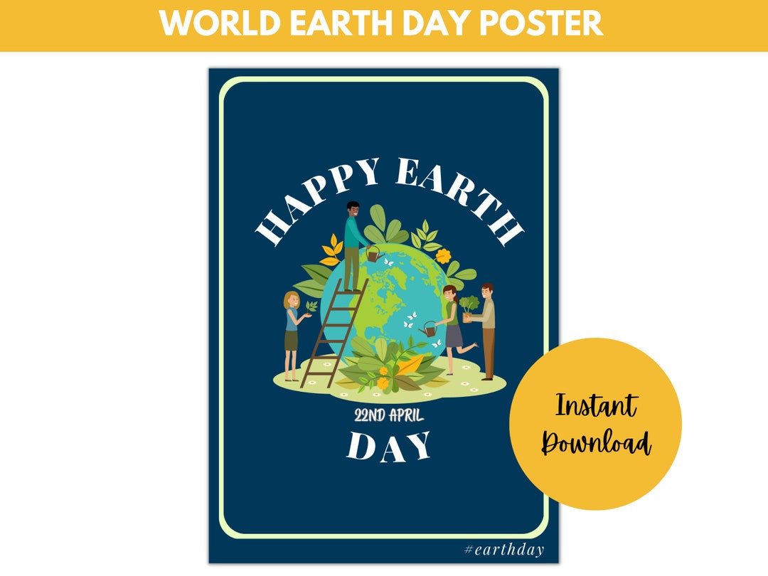 Earth Day Poster, World Earth Day, Classroom Poster, School Earth Day