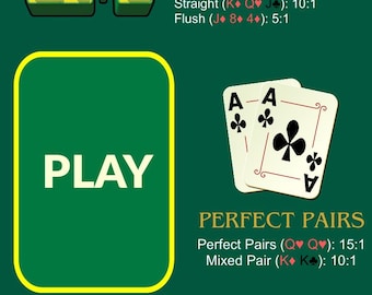 Waterproof Blackjack Mat A4 – Side Bets, Home Casino