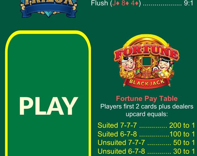 Waterproof Blackjack Mat A4 – Side Bets, Casino Game Night