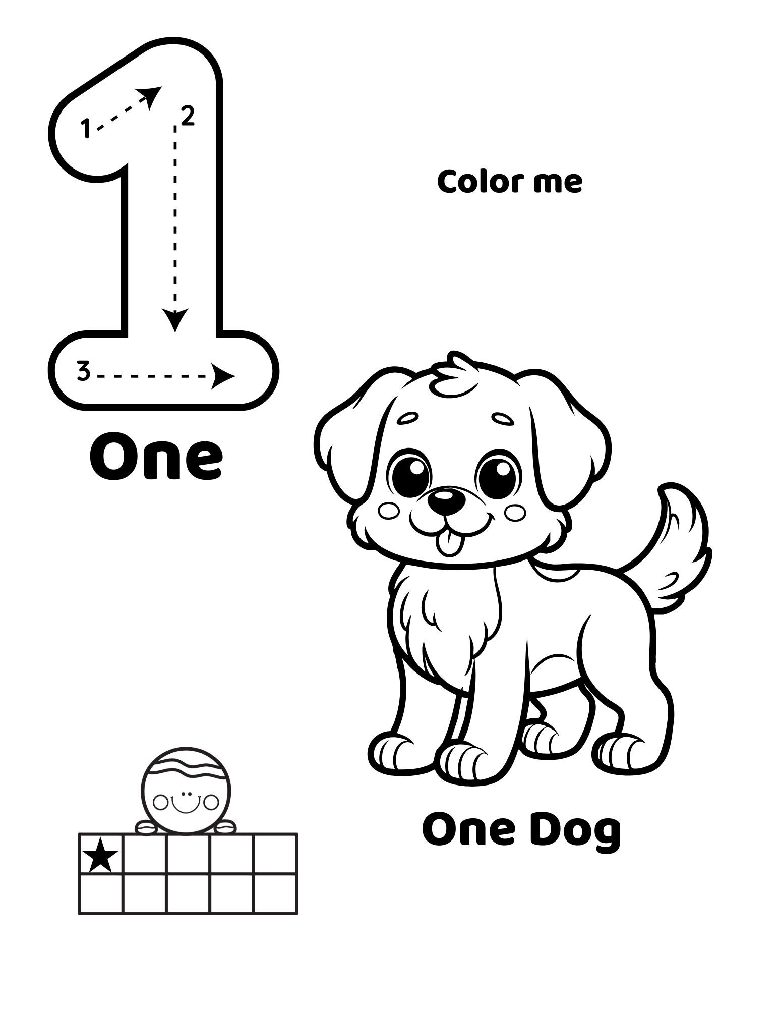 Number 1 Learning | Tracing | 2-page Worksheets | Preschool ...