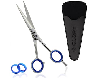 Tijeras profesionales de peluquería de 6,5 pulgadas - Tijeras de barbero de acero inoxidable para hombres y mujeres