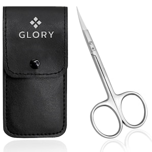 Fine Sharp Point Stainless Steel Beauty Scissors, Eyebrow & Cuticle Trimmer, 4 Inches