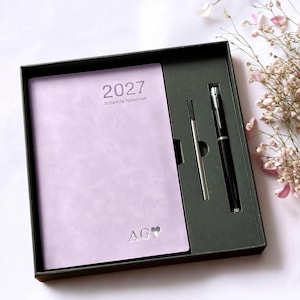 Personalized Planner Gift Set, Daily Schedule Book, Work Efficiency Diary, End Of Year Thank You Gift, Custom Graduation Gifts, New Job Gift