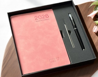 Personalized 2026 Planner Notebook, 365-Day Productivity Planner, Work Efficiency Diary, Schedule Notebook with Gift Box, Christmas Gift