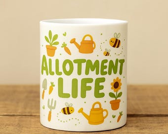 Allotment Life Gardener Mug – Plant Lover Gift – Funny Garden Coffee Mug