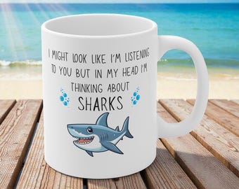 Grappige haaienmok - haaiencadeau - koffiekopje Ocean Love & Sea Marine Life