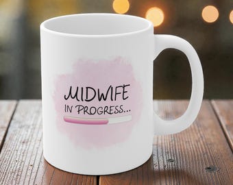 Mok verloskundige - cadeau verloskundige - cadeau student verloskunde, nieuwe baan koffiekopje voor verloskundigen