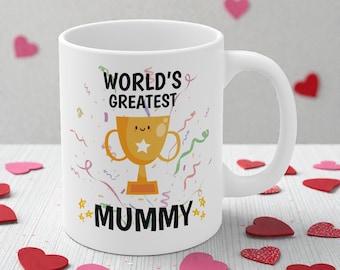 Die größte Mumientasse der Welt - Geschenk für Mama neues Muttertagsgeschenk von Kindern