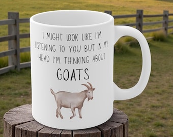 Funny Goat Mug Gift -  Coffee Cup, Farm Animal Goat Lover Present