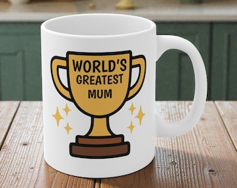 World’s Greatest Mum Mamatasse - Geschenk für Mama - Muttertagsgeschenk