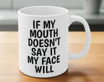 Funny Sarcastic Mug, Rude Office Gift, Secret Santa Gift For Work Colleague Or Bestie