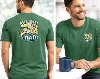 Funny Fishing Dad T-Shirt, Reel Dad, Bass Angler Gift,Fathers Day Fishings Shirts