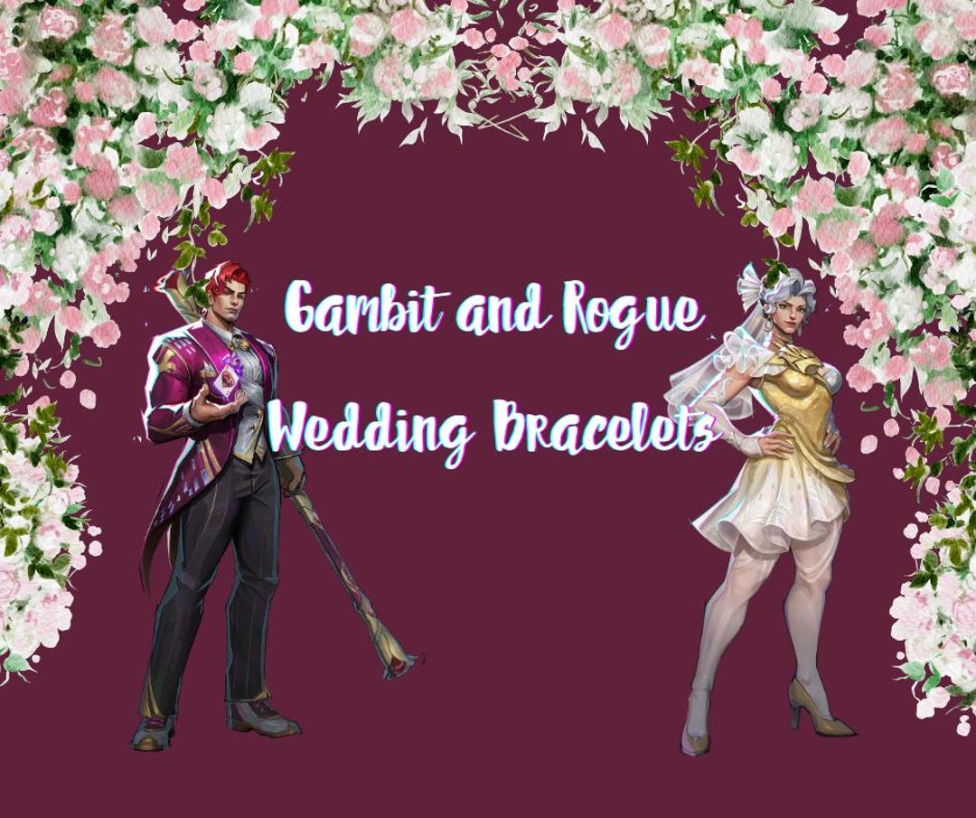 Marvel Rivals Gambit and Rogue Wedding Bracelets | X-men Inspired ...
