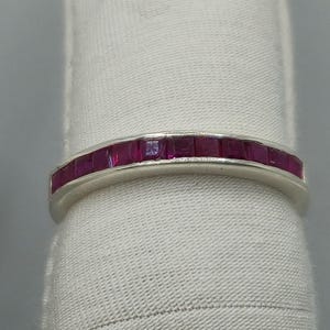 Handmade Baguette Ruby Ring – Sterling Silver Jewelry