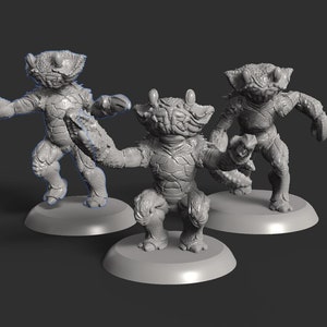 Crab Folk Miniatures - 3D Printed Models by Brayan Nafarrate