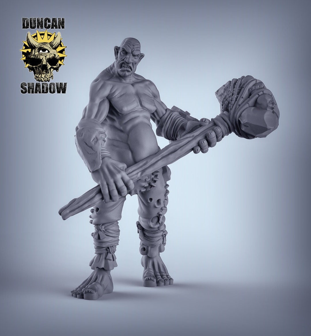 Duncan Roo Giant Gargant (giant) With Hammer - 3D Printed Duncan Shadow Louca Model - Etsy